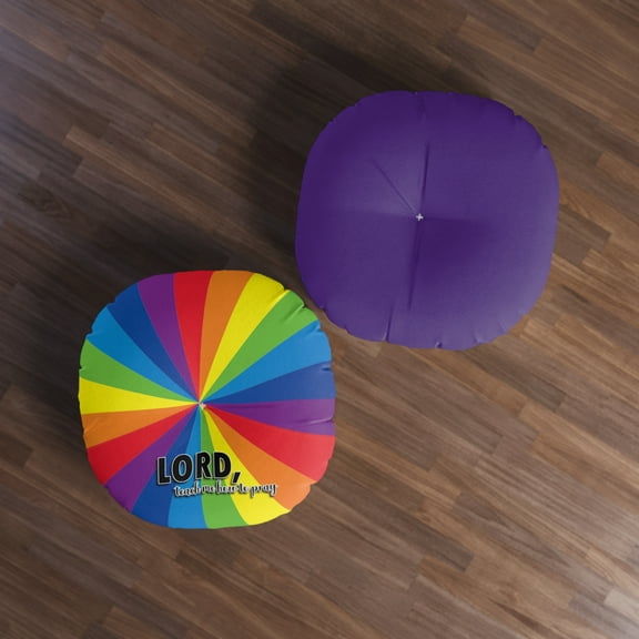 Floor Pillow, Tufted Round Floor Pillow, Reading Pillow, Prayer Pillow