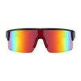 thumbnail image 2 of Piranha Eyewear James Shield Sports Sunglasses with Black Half Frame and Mirror Lens, 2 of 3