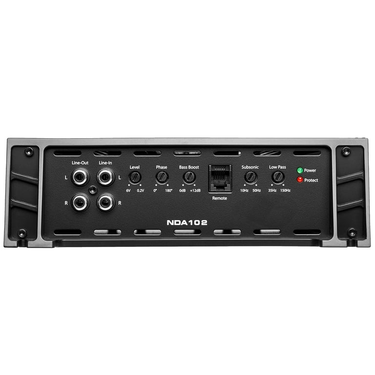 NVX NDA102 Class-D Monoblock Subwoofer Amplifier with Bass Remote