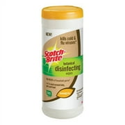 Scotch-Brite Lemongrass Botanical Disinfecting Wipes, 75 Count
