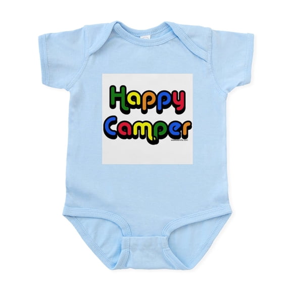 CafePress - Happycamper Copy Body Suit - Baby Light Bodysuit, Size Newborn - 24 Months