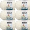 Spinrite Bernat Baby Blanket Big Ball Yarn - Vanilla, 1 Pack of 6 Piece