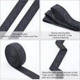 thumbnail image 4 of Cinta elástica de silicona antideslizante de 5 yardas y 1 pulgada de ancho con ondas, banda de agarre elástica, gomas elásticas, correas para cinturón, 4 of 9