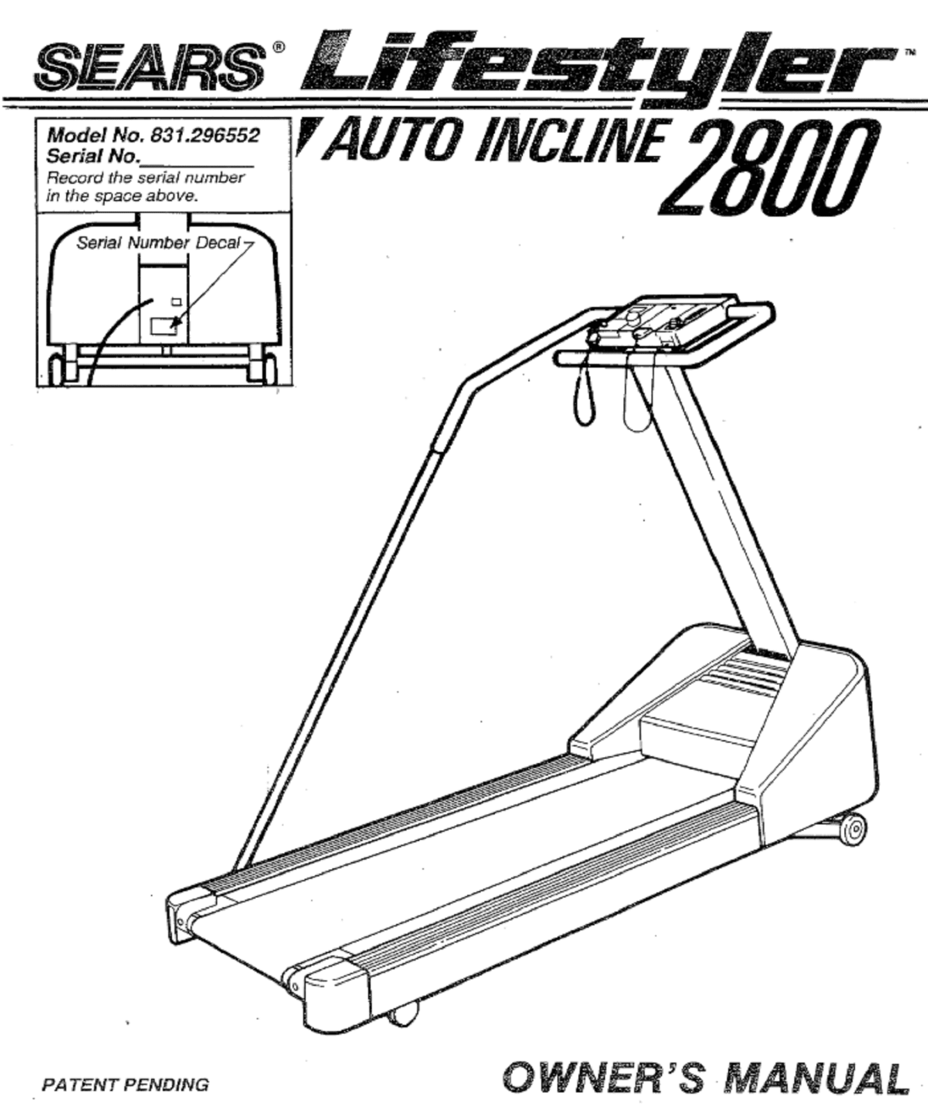 Lifestyler fitness 2025 trainer treadmill manual