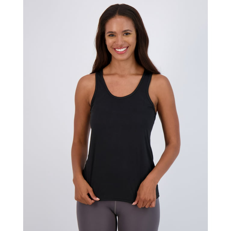 Real Essentials 5-Pack Women's Racerback Tank Top Dry-Fit Athletic  Performance Yoga Activewear (Available in Plus Size) 