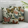 thumbnail image 3 of Nawypu  Butterfly Pillow Cover Farmhouse Decoration Rustic Decorative Cushion Cover Square Pillowcase for Sofa Couch Porch, 3 of 5