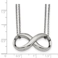 thumbnail image 3 of White Stainless Steel necklace with pendant 18 in 1 mm, 3 of 3