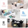 thumbnail image 6 of 2 Pack Desk Organizer Pen Holder, Desk Accessories and Workspace Organizer with 7 Compartments and Drawer for Storage Office Supply, White, 6 of 7