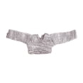 thumbnail image 1 of Suéter para muñeca femenina a escala 1/12, suéter hecho a mano para disfraz de figura de 6 pulgadas Gris, 1 of 9