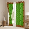 thumbnail image 3 of Feelyou Pixelate Miner Black Out Curtains, Video Gaming Curtains Pack of 2 (42x63 Each), 3 of 6