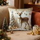 thumbnail image 4 of Ireezec Linen Christmas Pillow Cover Holiday Decor Sofa Cushion Ca Farmhou Style Decorative Throw Pillow Cover for Living Room Bedroom asonal Home Accents, 4 of 6