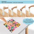 thumbnail image 3 of Yayeee 6 Pack Kitchen Dishcloths for Washing Dishes Soft Absorbent Microfiber Towels, Pink Floral Blooms, 3 of 9