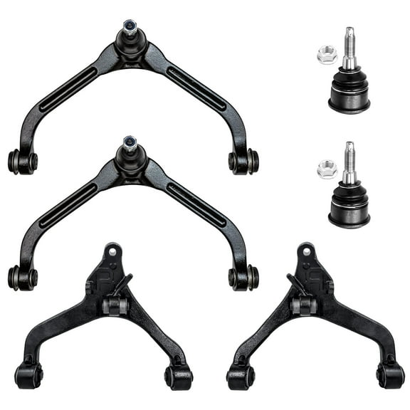 Detroit Axle - Front Upper and Lower Control Arms w/Ball Joints Replacement for 2002 2003 2004 Jeep Liberty