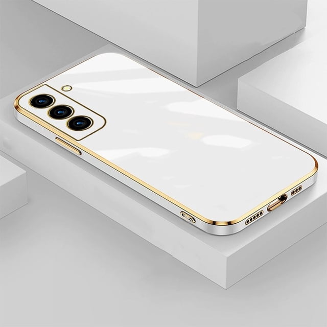 Funda de teléfono cuadrada chapada de lujo para Samsung S22 Ultra S23 S21 Plus s21 FE, funda de silicona para Galaxy S 21 S22 S20 FE Fivean unisex
