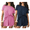 Pink/Navy Blue, variant on Ekouaer 2 Packs Womens Pajama Set Short Sleeve Sleepwear Soft Top and Shorts Pjs Casual Outfits Lounge Set with Pockets