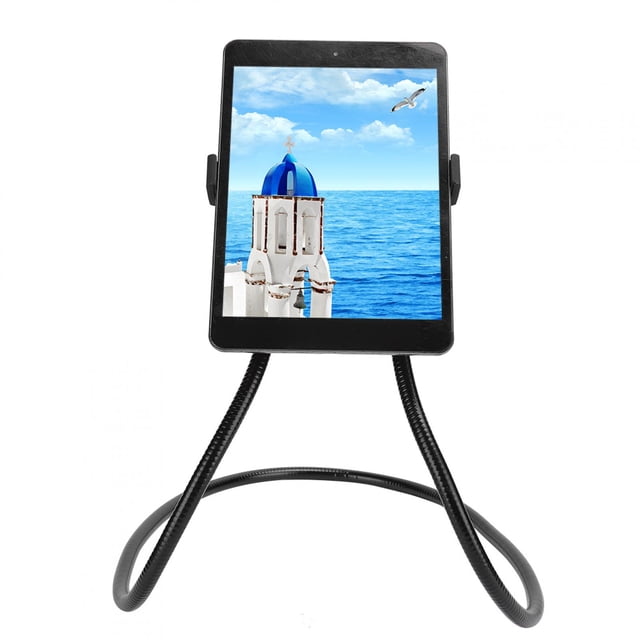 Flexible Black Necklace Bracket, Lightweight Neck Hanging Holder, For Tablet Mobile Phone Outdoor