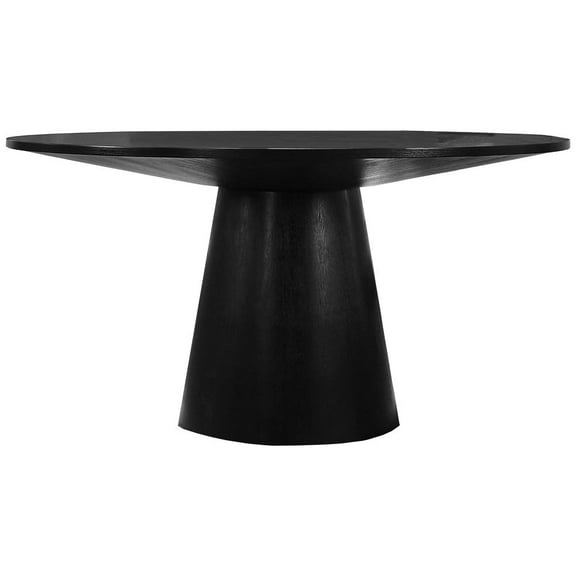 Terra Ebony Black Round Dining Table