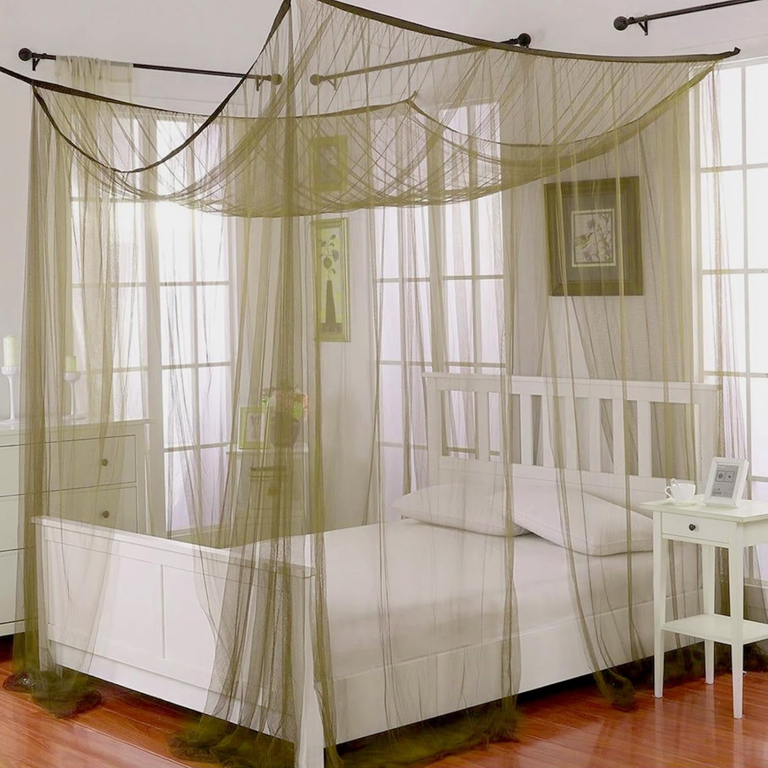 39 x 10 Ft Mosquito Netting for Garden Patio, Breathable Mesh Net for Bird and Insect Protection, Plant Cover for Vegetables, Fruits and Flowers, 3x12m Green