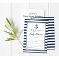 thumbnail image 4 of Inkdotpot 30Nautical Baby Shower Invitation Cards Nautical Fill In Blank Invites Gender Neutral, 4 of 6