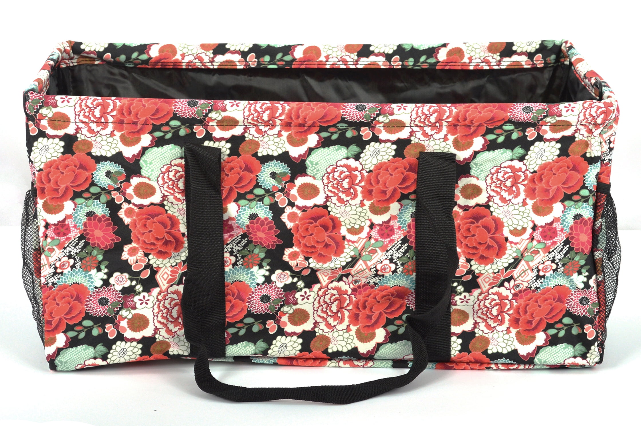 Large Collapsible Rectangle Container Utility Tote Bag (Multiple Colors/Prints)