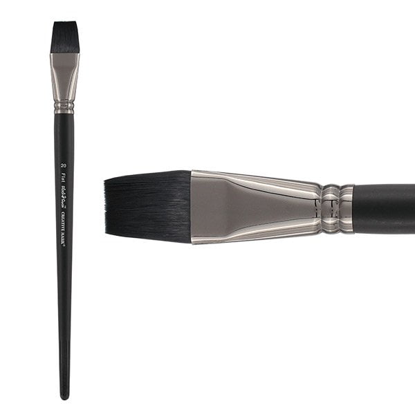 Creative Mark Black Swan Paint Brush Synthetic Red Sable Brushes For