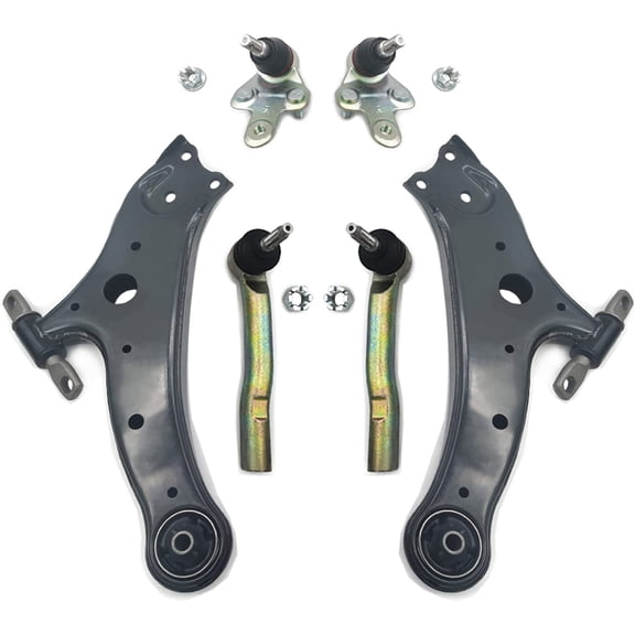 Control Arm Suspension Kit Compatible With 2008-2016 Toyota Highlander 2010-12 Lexus RX450h All Wheel Drive 6 PCs