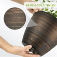 thumbnail image 4 of FIASON 2 Pack 10 Inch Bronze Self-Watering Plastic Plant Pots, Indoor Outdoor Garden Planters with Drainage Holes, Watering Lip & Removable Saucer for House Plants & Flowers, 4 of 10