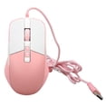 thumbnail image 2 of Gaming Mouse, Skin Friendly Coating Optical Sensor Plug and Play Ergonomic Streamlined Wired Mouse  for Office for Home  White, 2 of 7