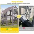 thumbnail image 4 of Aivituvin Large Catio Outdoor Cat Enclosure for Kittens, Walk-in Cat Cage with Bridges, Platforms, Rest Rooms, Roof Cover, 4 of 11
