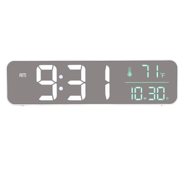 Reloj espejo reloj despertador Brillo LED multifuncional ajustable para oficina ANGGREK Otros