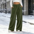 thumbnail image 3 of yillto Women's Wide Leg Fleece Lounge Pant Fuzzy Winter Cozy Warm Soft Sherpa Pajama Bottoms Sleepwear, 3 of 7