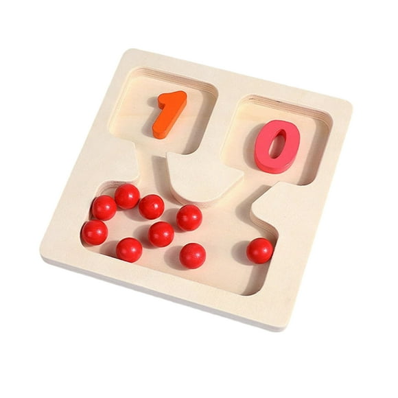 Fesfesfes Clearance Number Blocks Math Learning Kit,Counting Set with Addition、Subtraction Challenges for Home Preschool Practice Reusable Math Manipulation Materials As shown
