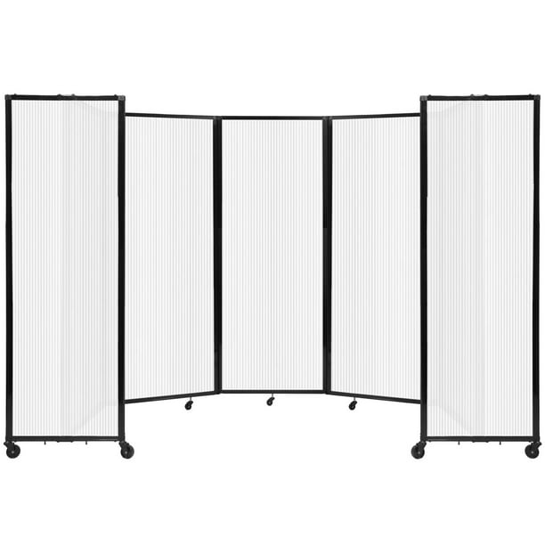 Versare Polycarbonate Room Divider 360 Portable Wall Partition Freestanding Office Dividers