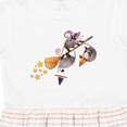 thumbnail image 4 of Inktastic Halloween Opossums on Broom Girls Toddler Dress, 4 of 5