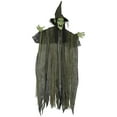 thumbnail image 1 of Outsunny Animated Halloween Decoration, Animatronics Witch, Green, 1 of 10