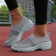 thumbnail image 2 of Women's Arch Support Orthopedic Walking Shoes Comfortable Mesh Slip on Running Tennis Sock Sneakers, 2 of 4