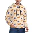 thumbnail image 2 of Fotbe Men's Hoodie with Dachshund Pattern - Kangaroo Pocket Pullover Hooded Sweatshirt, Perfect for Daily Wear, Travel, and Home-4X-Large, 2 of 7