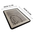 thumbnail image 3 of Tuvgenk Floor Mats for Bathroom Fancy Absorbent Bathroom Area Rugs Scalloped Nonslip 16 X 24 in, 3 of 8