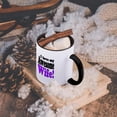 thumbnail image 5 of 3dRose, I love my awesome wife, Purple,, 11oz Two-Tone Black Mug, 5 of 7
