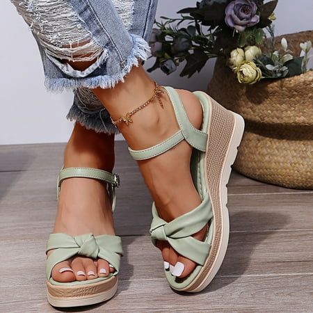 

Women s Ladies Fashion Casual Solid Open Toe Platforms Sandals Beach Shoes Black 6.6861