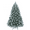 White+Green | Unlit, variant on Tcbosik 4 ft Prelit Flocked Christmas Tree with Pine Cones and 150 Warm White LED Lights, Artificial Xmas Tree with Pine Needles & Eucalyptus Leaves, 404 Tips & Metal Stand, White+Green