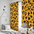 thumbnail image 5 of Blackout Kids Curtains,Yellow and Black Of Leopard Print Childrens Insulated Curtains Set Of 2,Bedroom Essentials,Toddler Room Decor 52"x84", 5 of 5
