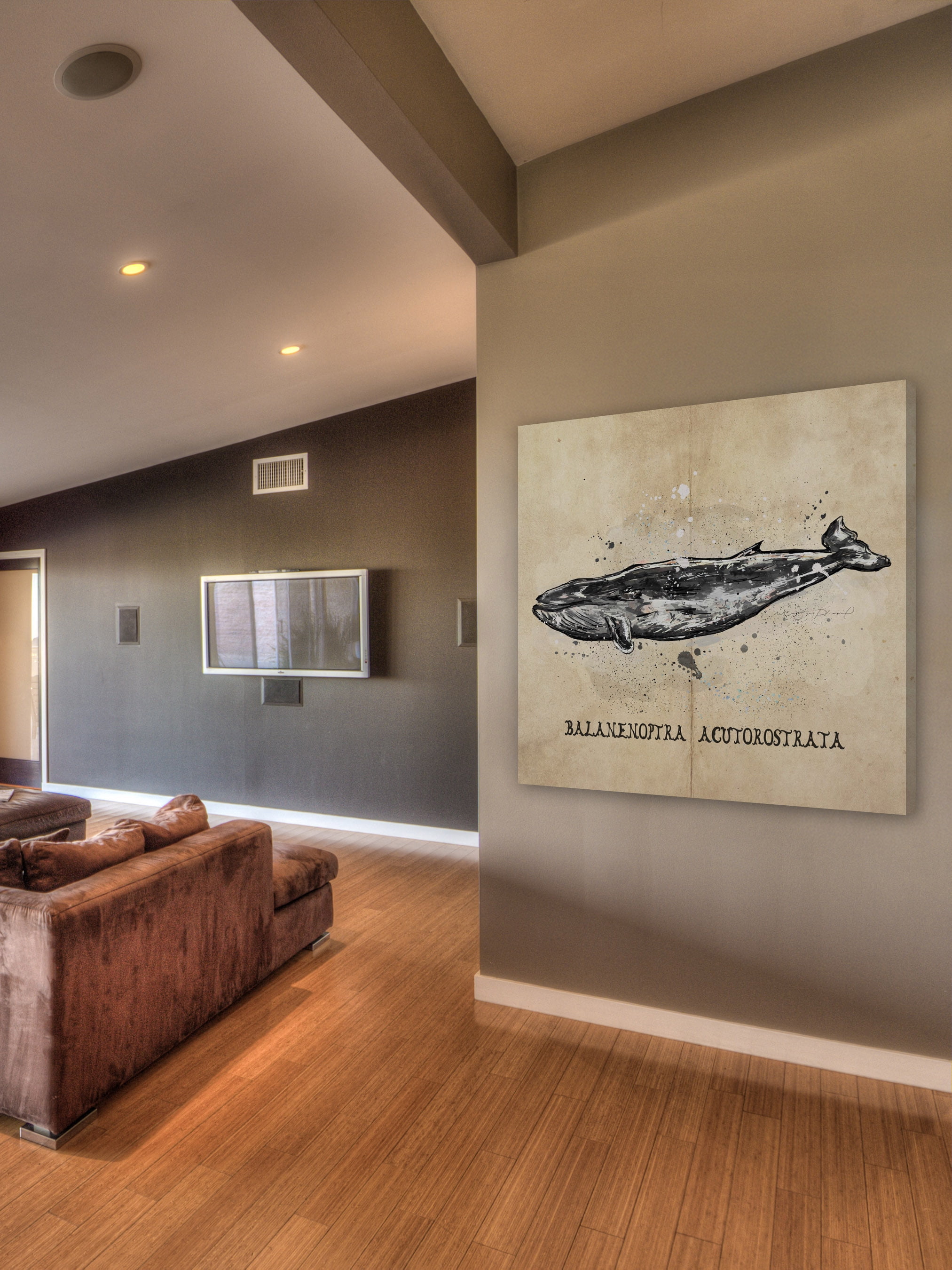 Marmont Hill 'Baleine' by Marie Eve Pharand Painting Print on Wrapped Canvas