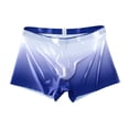 thumbnail image 2 of Sexy Men Ice Silk Sheer Underwear Underpants Breathable Ultrathin Boxer Briefs, 2 of 12