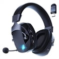 thumbnail image 3 of Auriculares Inalámbricos para Juegos con Micrófono 2.4G Auriculares Bluetooth USB 3.5 mm con Cable 3 Modos para PC, Computadora Portátil, para , para , para Negro, 3 of 8