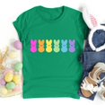 thumbnail image 4 of Plebaso T-Shirts de Pâques pour Femmes Manches Courtes Imprimés Graphiques Hauts Été Décontractés Amples, 4 of 6