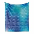 thumbnail image 1 of Science Soft Flannel Fleece Throw Blanket, Chemistry Element Table Modern Image Attentive Backdrop Art, Cozy Plush for Indoor and Outdoor Use, 60" x 80", Aqua Sky and Baby Blue, by Ambesonne, 1 of 6