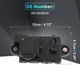 thumbnail image 4 of Actuador de bloqueo de puerta eléctrica del lado del pasajero delantero para Hyundai Sonata 99-05 No.9573638000 Negro, 4 of 7