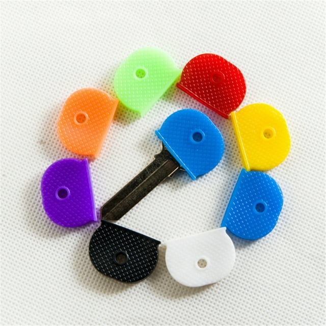 JJKBVCLO Rubber Key To Cover Universal Cover Door Key Easy Elastic Semicircular Color Identify Key Cover Key Tools & Home Improvement