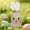 White, variant on Easter Bunny Drawstring Bags with 3D Ears - Pink Linen Canvas Gift Sacks, Reusable Party Favor Bags for Easter Egg Hunt, Cute Rabbit Treat Holders, Spring Holiday Candy Storage Pouches